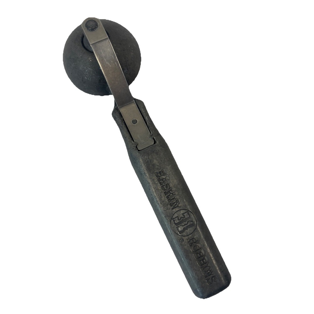 Vintage Baskin Robbins Ice Cream Scoop Aluminum‎ 31 Baskin Ribbons Scoop Read